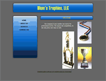 Tablet Screenshot of blumstrophies.com